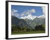 Mount Tasman and Cook Flat, Westland Tai Poutini National Park, New Zealand-Jochen Schlenker-Framed Photographic Print