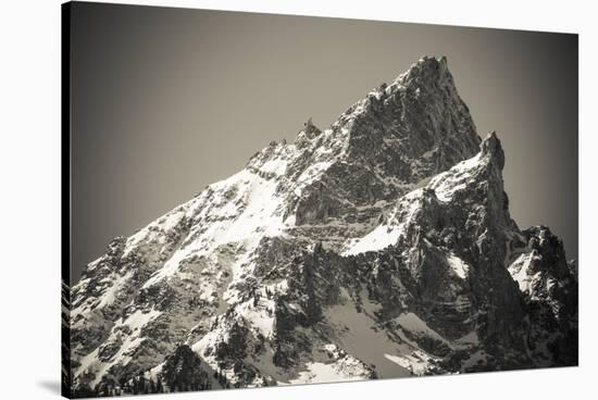 Mount Teewinot in winter, Grand Teton National Park, Wyoming, USA-Russ Bishop-Stretched Canvas