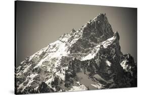 Mount Teewinot in winter, Grand Teton National Park, Wyoming, USA-Russ Bishop-Stretched Canvas