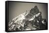 Mount Teewinot in winter, Grand Teton National Park, Wyoming, USA-Russ Bishop-Framed Stretched Canvas