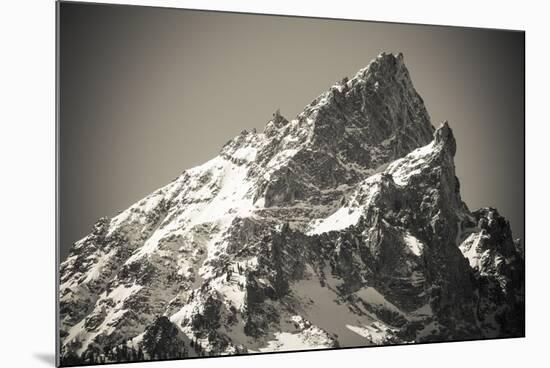 Mount Teewinot in winter, Grand Teton National Park, Wyoming, USA-Russ Bishop-Mounted Photographic Print