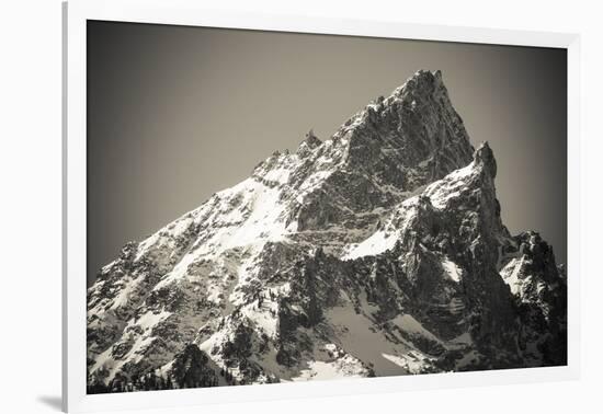 Mount Teewinot in winter, Grand Teton National Park, Wyoming, USA-Russ Bishop-Framed Photographic Print