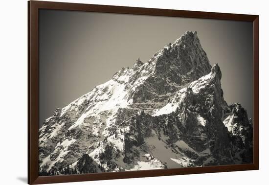 Mount Teewinot in winter, Grand Teton National Park, Wyoming, USA-Russ Bishop-Framed Photographic Print