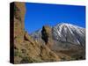 Mount Teide and Las Roques, Tenerife, Canary Islands, Spain-Jean Brooks-Stretched Canvas