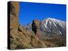 Mount Teide and Las Roques, Tenerife, Canary Islands, Spain-Jean Brooks-Stretched Canvas