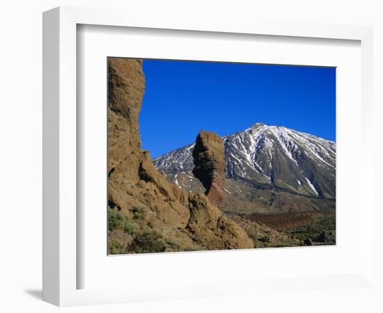 Mount Teide and Las Roques, Tenerife, Canary Islands, Spain-Jean Brooks-Framed Photographic Print