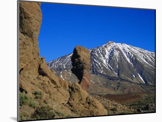 Mount Teide and Las Roques, Tenerife, Canary Islands, Spain-Jean Brooks-Mounted Photographic Print