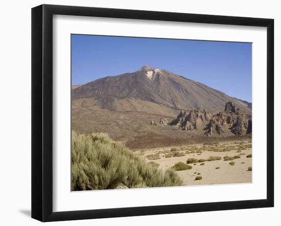 Mount Teide from Llano De Ucanca, Tenerife, Canary Islands, Spain, Europe-Rolf Richardson-Framed Photographic Print