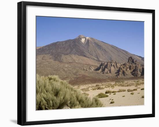 Mount Teide from Llano De Ucanca, Tenerife, Canary Islands, Spain, Europe-Rolf Richardson-Framed Photographic Print