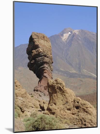 Mount Teide from Los Roques, Tenerife, Canary Islands, Spain-G Richardson-Mounted Photographic Print