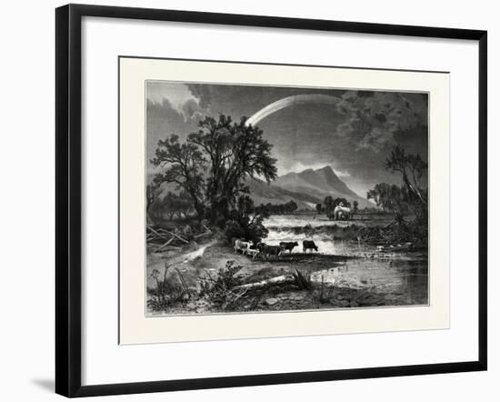 Mount Tom, from the Northampton Meadows, USA-John Douglas Woodward-Framed Giclee Print