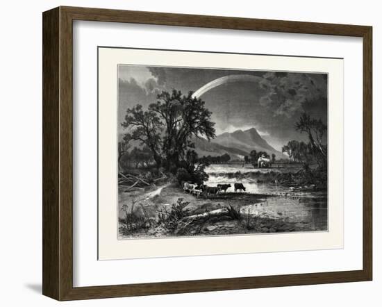 Mount Tom, from the Northampton Meadows, USA-John Douglas Woodward-Framed Giclee Print