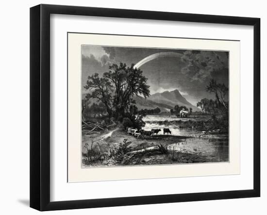 Mount Tom, from the Northampton Meadows, USA-John Douglas Woodward-Framed Giclee Print