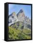 Mount Trettachspitze in the Allgau Alps. Germany, Bavaria-Martin Zwick-Framed Stretched Canvas