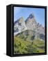 Mount Trettachspitze in the Allgau Alps. Germany, Bavaria-Martin Zwick-Framed Stretched Canvas
