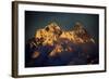 Mount Ushba (4,710M) on the Georgian Side of the Border, Just before Sunset, Caucasus, Russia-Schandy-Framed Photographic Print