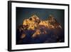 Mount Ushba (4,710M) on the Georgian Side of the Border, Just before Sunset, Caucasus, Russia-Schandy-Framed Photographic Print