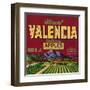 Mount Valencia Apple Label - Watsonville, CA-Lantern Press-Framed Art Print