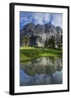 Mount Velika Mojstrovka (2,056M) Reflected in a Pool, Viewed from Sleme, Triglav Np, Slovenia-Zupanc-Framed Photographic Print