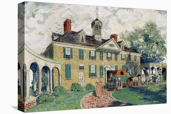 Mount Vernon, Near Alexandria, Virginia, USA, C18th Century-James Preston-Stretched Canvas