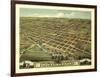 Mount Vernon, Ohio - Panoramic Map-Lantern Press-Framed Art Print