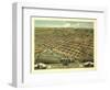 Mount Vernon, Ohio - Panoramic Map-Lantern Press-Framed Art Print