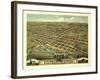 Mount Vernon, Ohio - Panoramic Map-Lantern Press-Framed Art Print