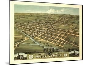Mount Vernon, Ohio - Panoramic Map-Lantern Press-Mounted Art Print