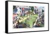 Mount Vernon - the First Summer Capital-Harry Grant Dart-Framed Stretched Canvas