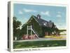 Mount Vernon, Virginia, Exterior View of the Washington Barn from the Side-Lantern Press-Stretched Canvas