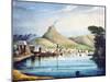 Mount Vesuvius, as Represented at the Surrey Zoological Gardens, Southwark, London, 1837-null-Mounted Giclee Print