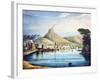 Mount Vesuvius, as Represented at the Surrey Zoological Gardens, Southwark, London, 1837-null-Framed Giclee Print