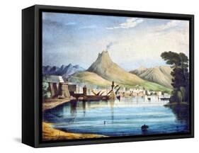 Mount Vesuvius, as Represented at the Surrey Zoological Gardens, Southwark, London, 1837-null-Framed Stretched Canvas