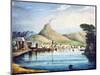 Mount Vesuvius, as Represented at the Surrey Zoological Gardens, Southwark, London, 1837-null-Mounted Giclee Print