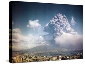 Mount Vesuvius Erupting-null-Stretched Canvas