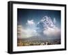 Mount Vesuvius Erupting-null-Framed Photographic Print