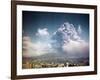 Mount Vesuvius Erupting-null-Framed Photographic Print