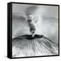 Mount Vesuvius Eruption-Science Source-Framed Stretched Canvas