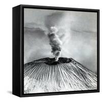 Mount Vesuvius Eruption-Science Source-Framed Stretched Canvas