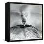 Mount Vesuvius Eruption-Science Source-Framed Stretched Canvas