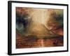 Mount Vesuvius in Eruption, 1817 (W/C on Paper)-JMW Turner-Framed Giclee Print