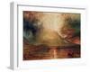 Mount Vesuvius in Eruption, 1817 (W/C on Paper)-JMW Turner-Framed Giclee Print