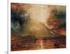 Mount Vesuvius in Eruption, 1817 (W/C on Paper)-JMW Turner-Framed Giclee Print