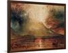 Mount Vesuvius in Eruption, 1817 (W/C on Paper)-JMW Turner-Framed Giclee Print