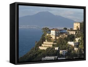 Mount Vesuvius View and Vico Equense, Near Naples, Campania, Italy, Mediterranean, Europe-Ethel Davies-Framed Stretched Canvas