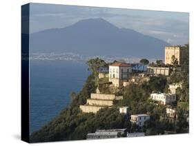 Mount Vesuvius View and Vico Equense, Near Naples, Campania, Italy, Mediterranean, Europe-Ethel Davies-Stretched Canvas