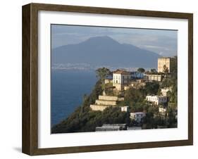 Mount Vesuvius View and Vico Equense, Near Naples, Campania, Italy, Mediterranean, Europe-Ethel Davies-Framed Photographic Print