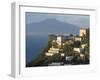 Mount Vesuvius View and Vico Equense, Near Naples, Campania, Italy, Mediterranean, Europe-Ethel Davies-Framed Photographic Print