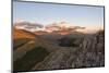 Mount Vettore at sunset, Sibillini Park, Umbria, Italy, Europe-Lorenzo Mattei-Mounted Photographic Print