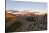 Mount Vettore at sunset, Sibillini Park, Umbria, Italy, Europe-Lorenzo Mattei-Stretched Canvas